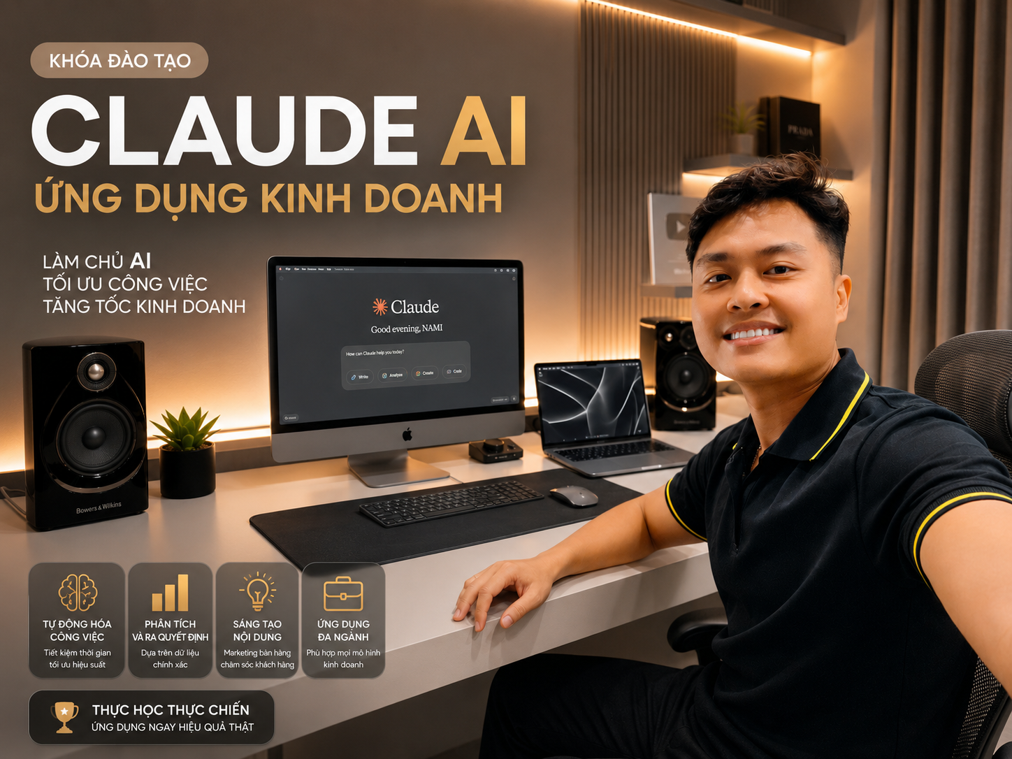 Khoá Đào Tạo Claude AI Ứng Dụng Kinh Doanh